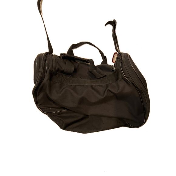 Adidas Faux Leather Medium 18"x12"x10" Black Duffel Gym Bag - Picture 3 of 6